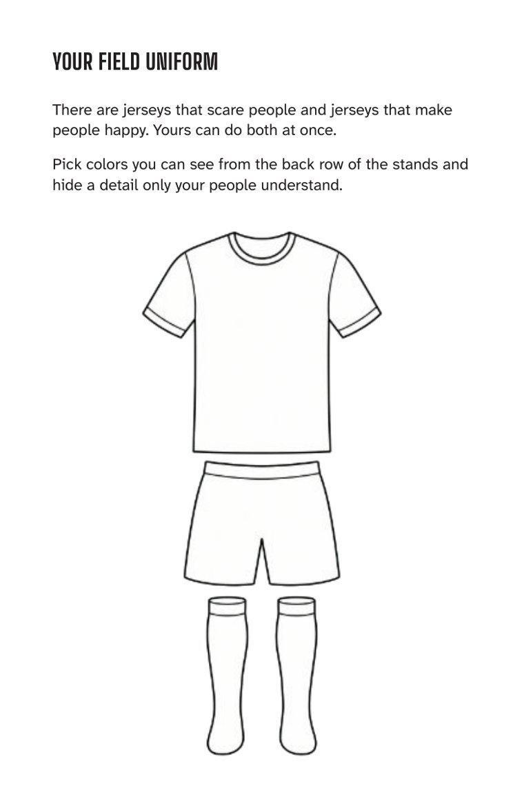 …uniform, squad and their own World Cup run — sample page from Spain: A Champion's Mindset